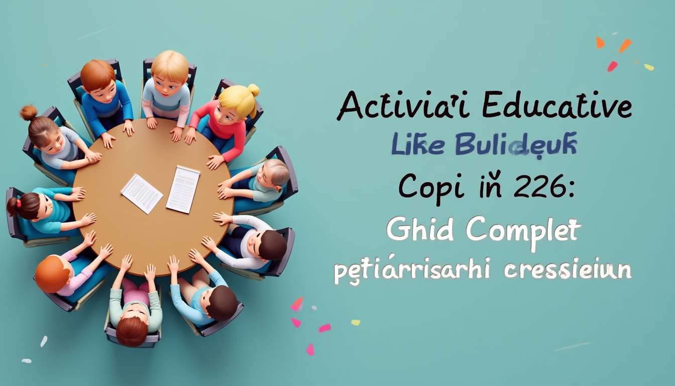 Copii implicați în activitati educative interactive și moderne în anul 2026